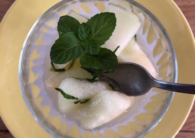 Melón a la Menta chocolatera