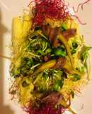 Ensalada multicolor con anchoas
