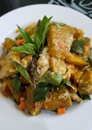 รูปของ ฟักทองผัดไข่