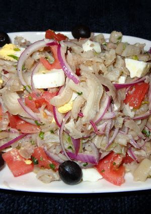 A picture of Pig’s Feet Salad (Causeo de patitas de chancho).