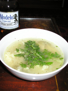 A picture of Mexican Tortilla Soup.