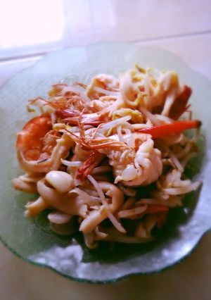Foto resep Tumis Udang Jamur Saus Tiram