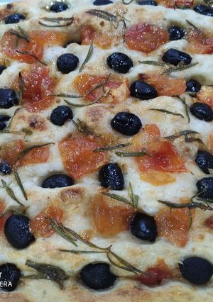 A picture of Sour dough focaccia.