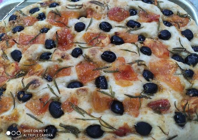 Sour dough focaccia