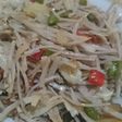 Tumis kulit singkong dan teri