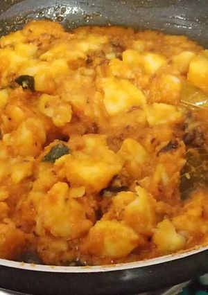 A picture of Without Onion & Garlic Tasty Potato Curry.
