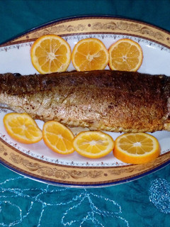 عکسی از دستور ماهی شکم پر