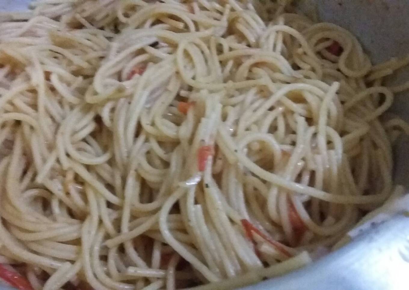 Fried spaghetti
