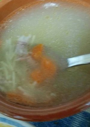 Una foto de Sopa de picadillo