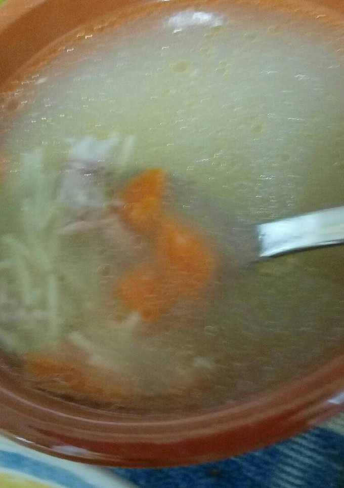 Una foto de Sopa de picadillo