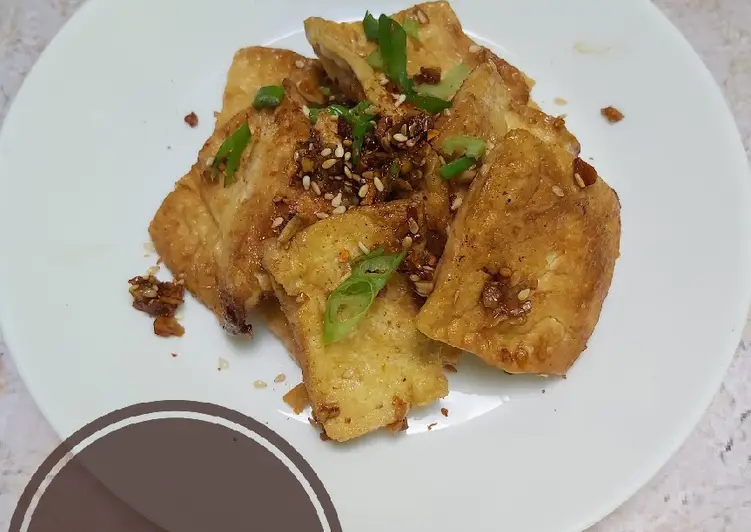 Resep Terbaru Tahu goreng saus kecap-wijen Ala Warung