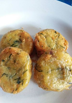 Foto resep Bergedel Kentang mix Sayur Bayam