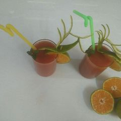 A picture of Carrot &orange juice.