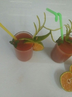 A picture of Carrot &orange juice.