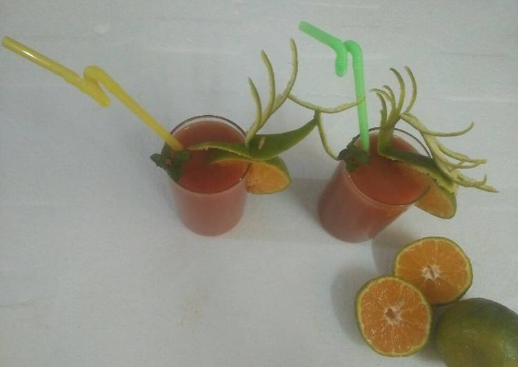 Simple Way to Prepare Any-night-of-the-week Carrot &amp;orange juice