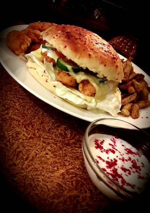 صورة لوصفة برجر بالشيدر 🍔😍☺