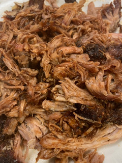 A picture of Pulled Pork with Barbecue Sauce.