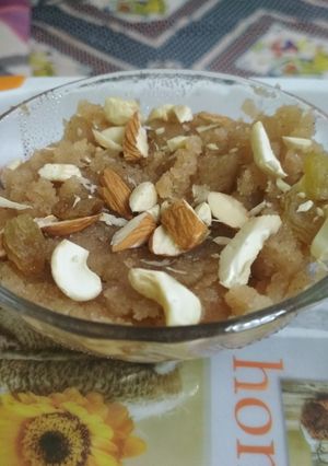 A picture of Suji ka halwa.
