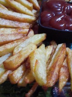 صورة لوصفة بطاطا فنكر مع الكاتشب