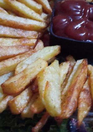 صورة لوصفة بطاطا فنكر مع الكاتشب