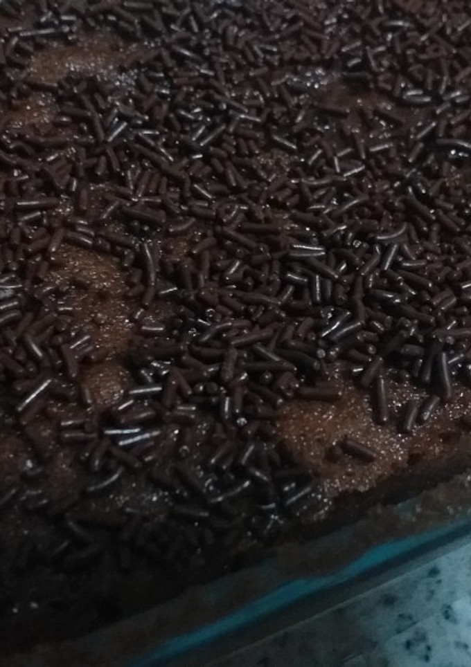 Una foto de Bizcocho de chocolate al microondas sin gluten