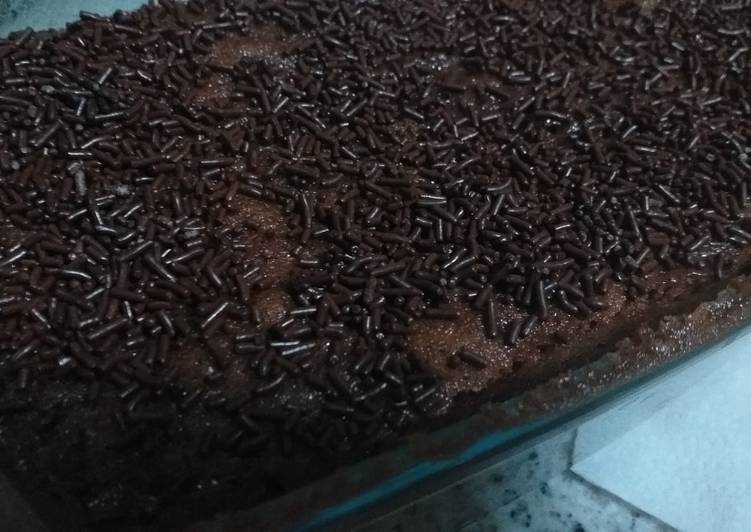 Bizcocho de chocolate al microondas sin gluten