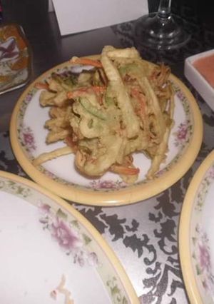 A picture of Kakiage tempura (vegetables tempura).