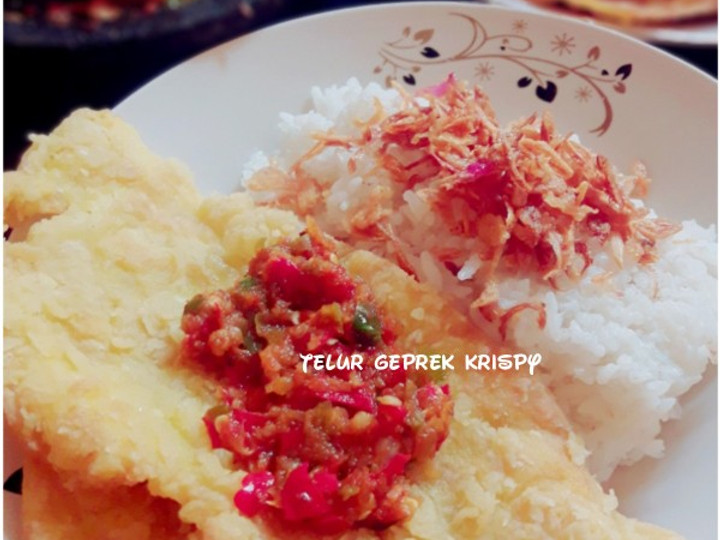 Resep Telur geprek krispy, Sempurna