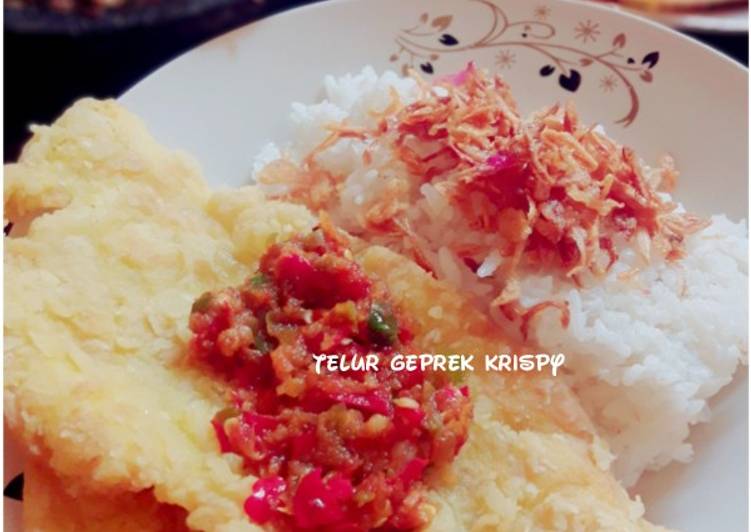 Telur geprek krispy