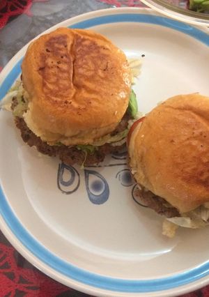 Una foto de Hamburguesas en plancha eléctrica