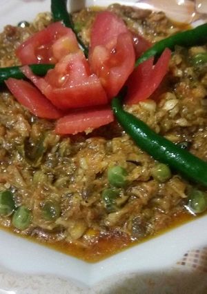 A picture of Fish our matar ka salan #eid kay pakwan.
