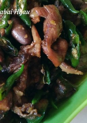 Foto resep Ampela Hati cabai Hijau