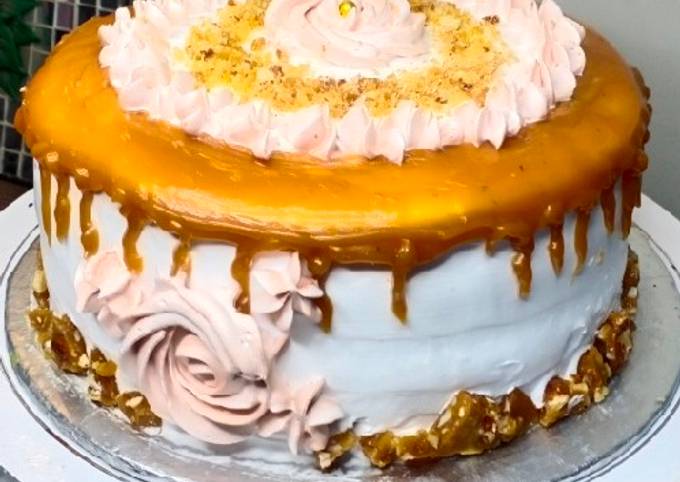 Butterscotch Cake with Butterscotch Drip | Recipe | Butterscotch cake, Cake,  Delicious desserts