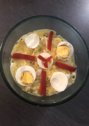 Una foto de Ensaladilla “casi” rusa (sin mayonesa)