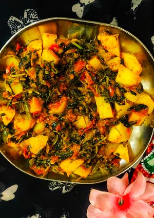 A picture of Methi Aloo.