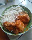 Pollo con salsa de damasco