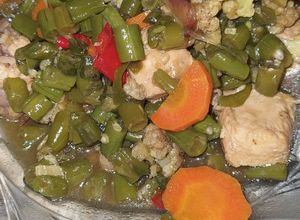 Foto resep Oseng buncis, kembang koll, ayam