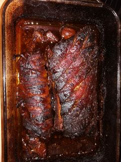 Sült malac karaj (mézes, sörös) recept fotója