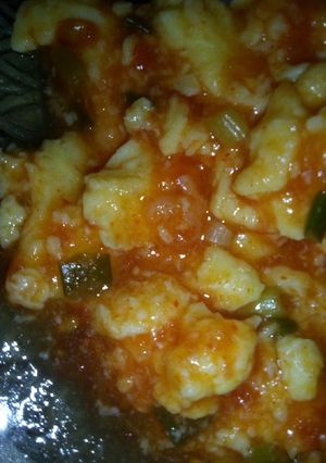 Foto resep Fānqié Chǎodàn #magicom