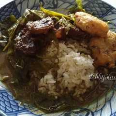 A picture of Nasi Pindang Daging Khas Kudus.