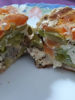 Una foto de Pastel de pollo y verduras (olla rápida, airfryer y horno)