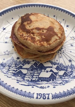 Una foto de Tortitas de yogur griego