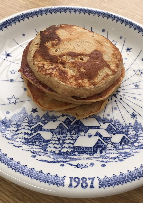 Una foto de Tortitas de yogur griego