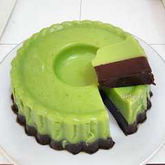 Pudding Greentea Chocolate রেসিপির প্রধান ছবি