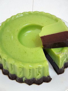 Foto resep Pudding Greentea Chocolate