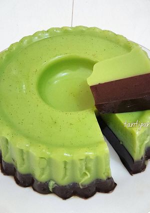 Foto resep Pudding Greentea Chocolate