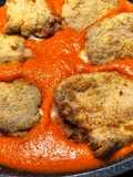Libritos de lomo en salsa de piquillos con freidora de aire