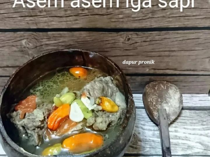 Langkah Mudah untuk Membuat Resep Asem asem/pindang iga sapi Anti Ribet, Mantap Sekali