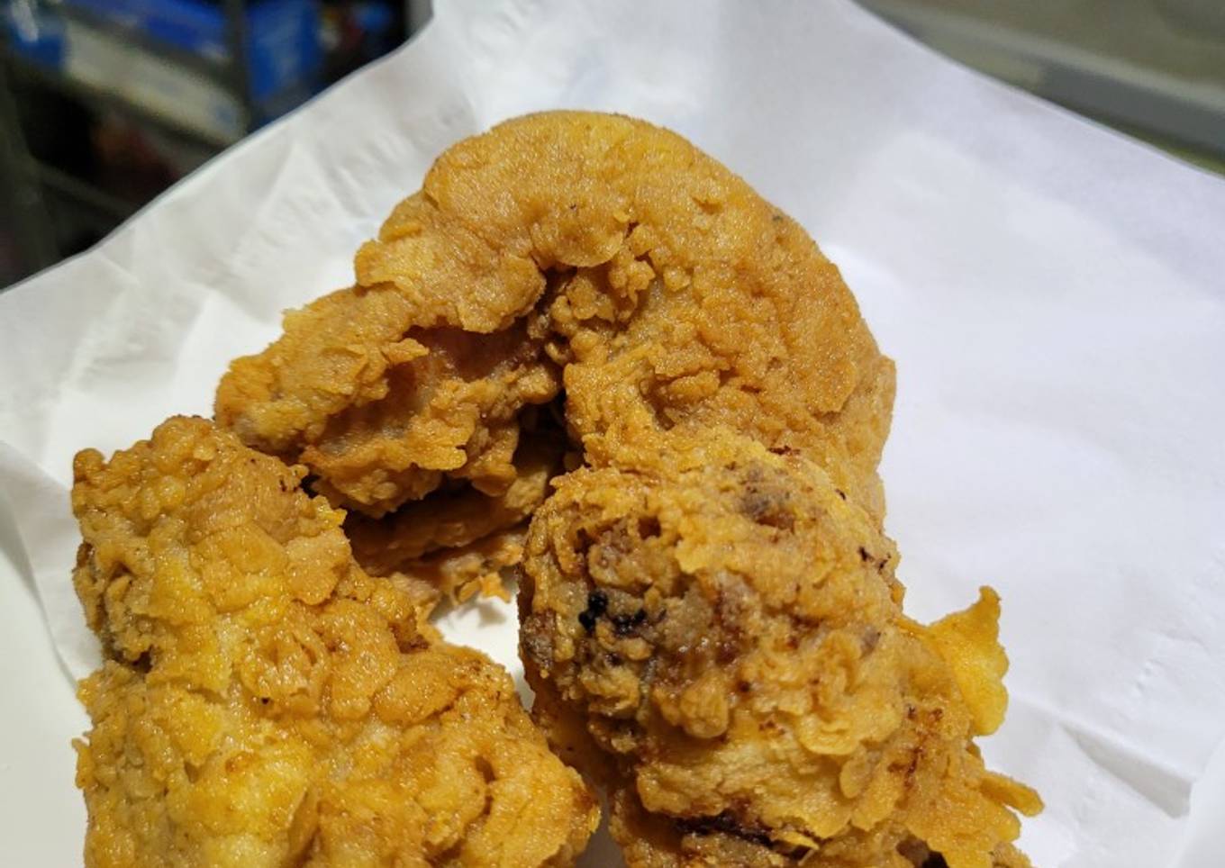 Ayam goreng crispy simple
