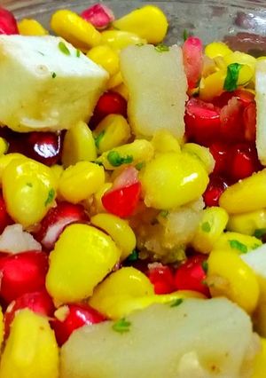 A picture of Paneer Corn Chaat.